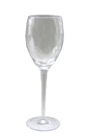 Glas bølge hvidvin 21,5 cm.