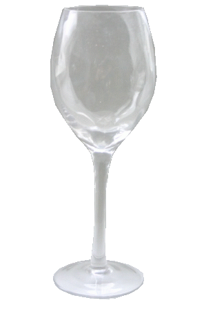 Glas bølge rødvin 22,5 cm.