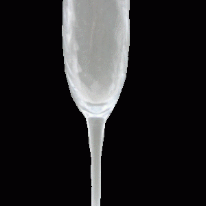 Glas bølge champagne 25 cm.