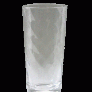 Glas bølge vand 13,5 cm.
