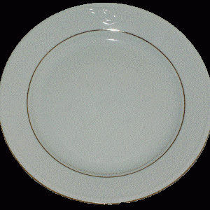 Porcelæn cala m. guldkant tallerken