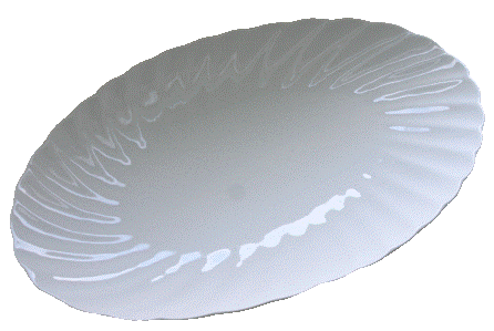 Porcelæn sandra ovalt fad 46 cm.