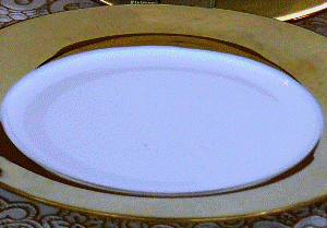 Porcelæn bonechina guld kagetallerken