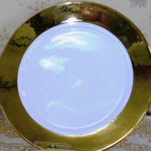 Porcelæn bonechina guld spisetallerken