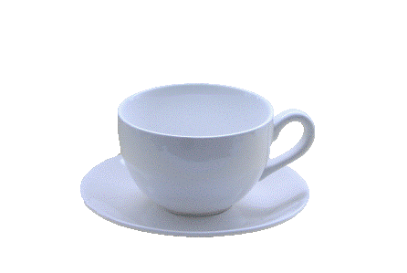Porcelæn sandra cappuccino kop glat
