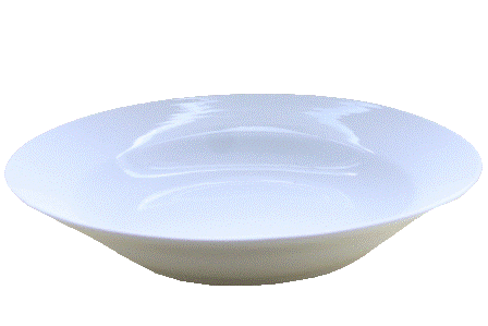 Porcelæn sandra dyb tallerken glat 23 cm