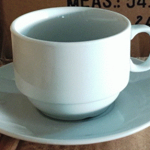 Porcelæn kaffe kop m. underkop