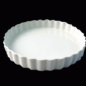 Porcelæn tærteform 19 cm. Ø