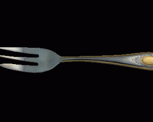 Bestik rokoko kagegaffel