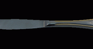 Bestik rokoko kniv 22cm hult skaft