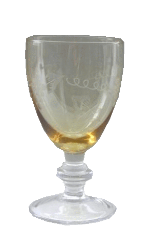 Glas grapes gylden 13 cm.