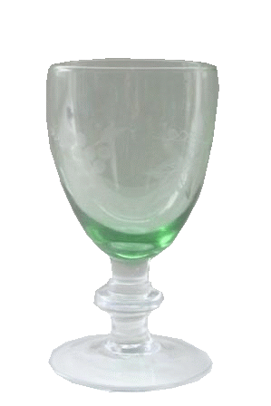 Grapes grøn hvidvinsglas 13cm
