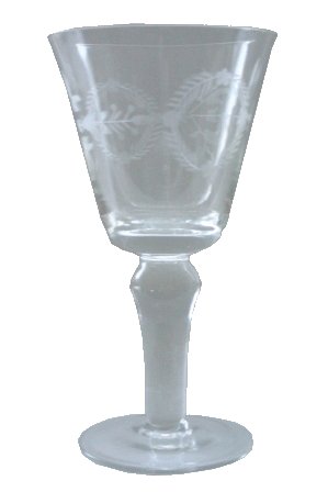 Glas molly krans rødvin 20 cm.