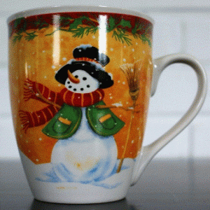 Porcelæn krus med jule motiv