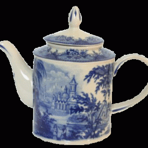 Porcelæn blue castle thekande