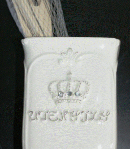 Porcelæn firkant skål Crown