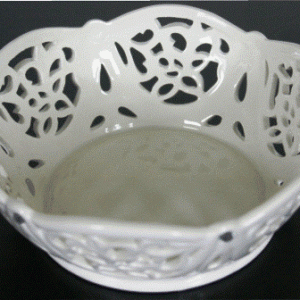 Porcelæn skål rund Crown
