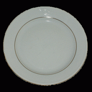 Porcelæn jern 25 cm flad