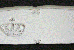 Porcelæn skilt 11x6cm