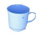 Porcelæn Cala guldkant krus
