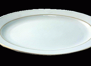 Porcelæn Cala guld fad