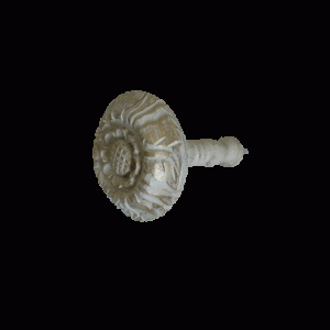 Gardinholder creme/guld  i træ 10cm
