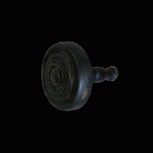 Gardinholder sort/guld  i træ 10cm