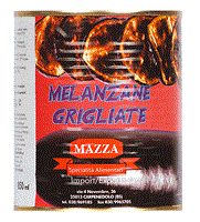 Auberginer, grillet, i olie,  1 kg