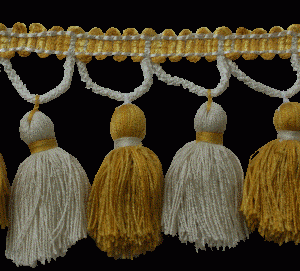 Kvastekant guld/off-white