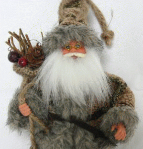 Santa til ophæng 13cm