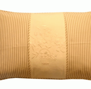 Pude beige strib/stolpe, 40x60 cm.