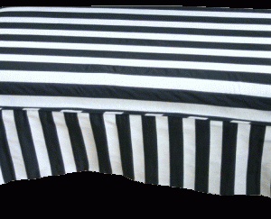 Cover til puff sort/grå 45x100 cm.