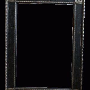 Spejl antique sort 60x90