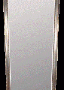 Spejl sølv dble rille kant 65x180