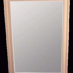 Spejl creme dble rille kant 60x90 cm.