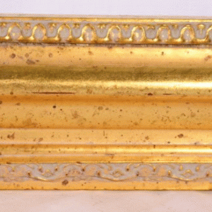 Profil antik guld rundbort 93x47 mm.