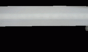 Puff 130x45x42 cm. m. hvide ben