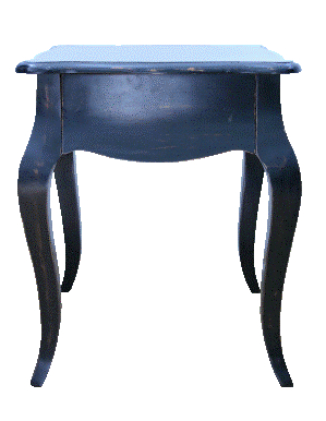Natbord sort m. buet ben 50 cm.
