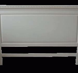 Sengegavl hvid 160x8x120 cm.