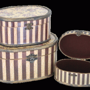 Decopage box guld oval S/3