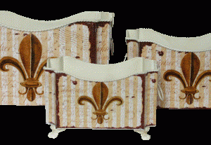 Decopage skjuler m. fleurdelys motiv S/3