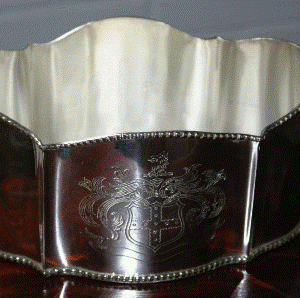 Planter i antik silver