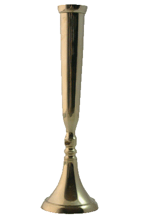 Vase messing 27 cm.