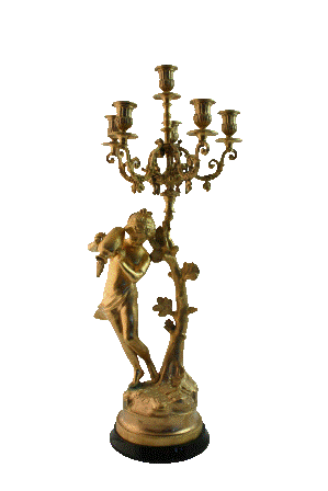Candelabra 61cm i 24 karat guld
