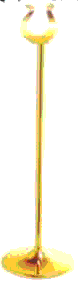 Menuholder titanium guld