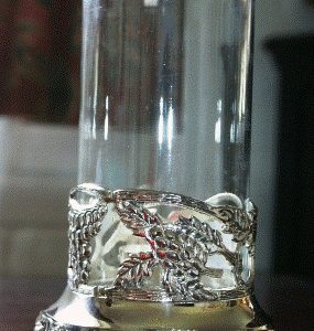 Hurricane 17cm i antique sølv