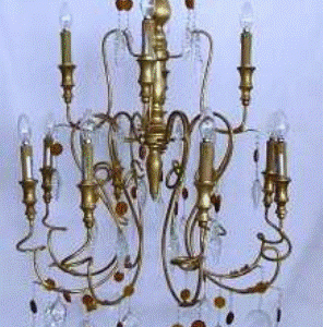 Lysekrone 76x76x91,5cm